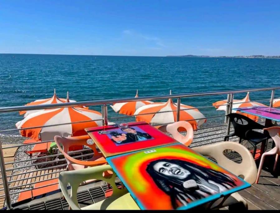 Oasis Marin 1 Studio Proche Mer Parking Wifi Cagnes-sur-Mer Luaran gambar