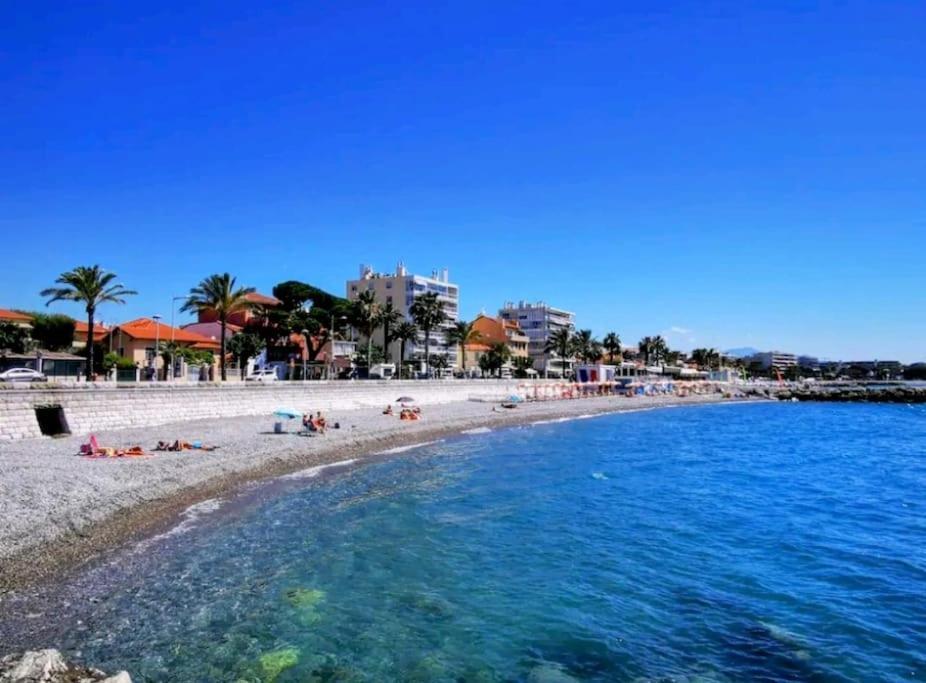Oasis Marin 1 Studio Proche Mer Parking Wifi Cagnes-sur-Mer Luaran gambar